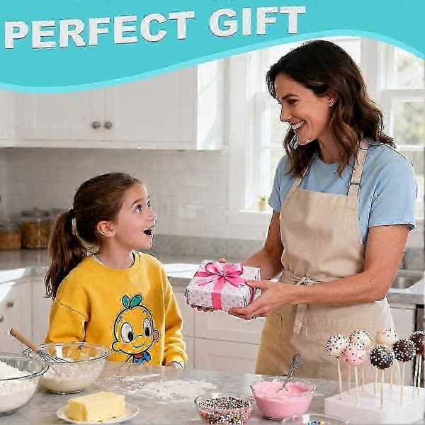 PCS Cake Pop Form Sæt med Bakke, Hjerte Firkant Sky Oval Rund 3D Printet Cake Pop Udskærer og Skubber, Bageforme