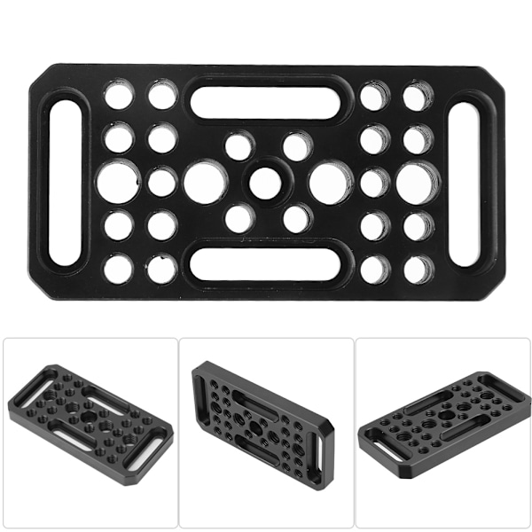 Aluminiumlegering Video Switching Cheese Expansion Plate Kamera Easy Plate til DSLR-kamera