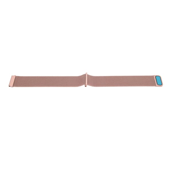 22mm Universal Klockarmband Rostfritt Stål Magnetisk Absorption Loop Metall Mesh Klockarmband Snabbkoppling för GT för Honor Magic Roséguld