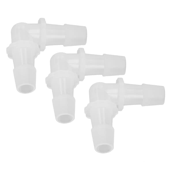 12 stk. Plastik Slangefittings Albue L Ret Vinkel Lige Diameter Barb Splicer Samlingsadapter 11,1 mm