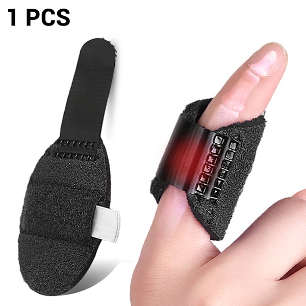 3D Andningsbart Tyg Finger Splint Finger Stabilisator Stöd Wrap Rätare
