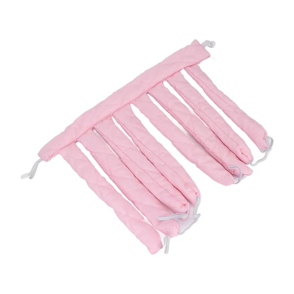 Värmelös Locktång Sovande Hår Lock Styling Roller Band för Kvinnor Flickor Extra Långt Hår Rosa