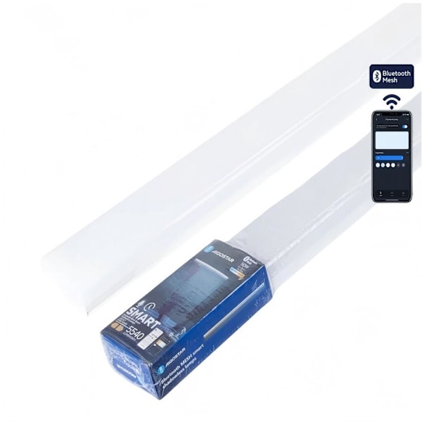 Aigostar 1,5 m 50W 6500K Smart Bluetooth Mesh Pære, Skyggeløst LED Panel