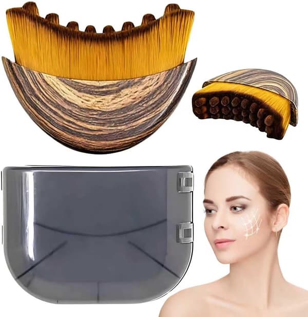 【03】1/2/3-pak lymfedrænage ansigtsbørste til ansigtet – blød massagebørste til kontur, Guasha & hudpleje CJY 1-Pack