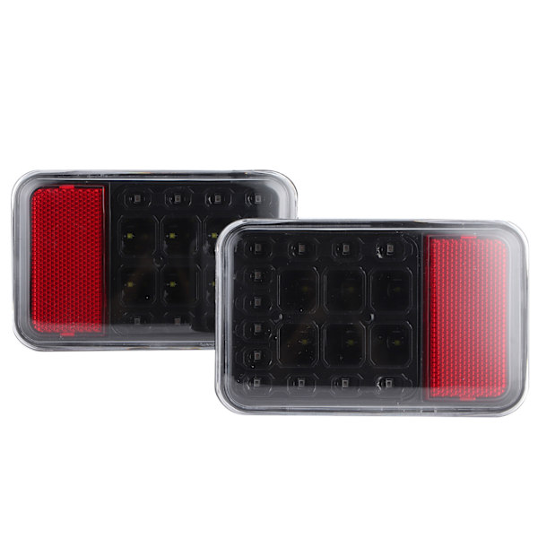 2st 12V Bakre Dimljus 6500K Hög Ljusstyrka IP67 Vattentät Passar för Jeep Wrangler JK 2007-2017