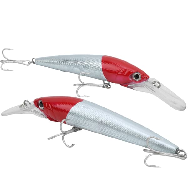 2 st. Plast Simuleringsbete Djupdykande Minnow Fisketillbehör 1#