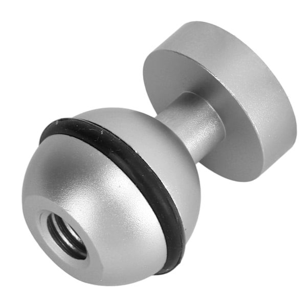 Dykkelygte Kuglehoved Aluminiumlegering Hård Belægning Anodisering Lille Letvægts Holdbar Dykkerlygte Kuglehoved Sølv