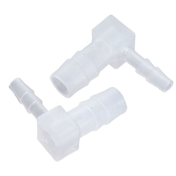10 st Plastslangskarvar Barb Reducer Fittings L Typ 90 Graders Böj Röranslutningar 8x4MM