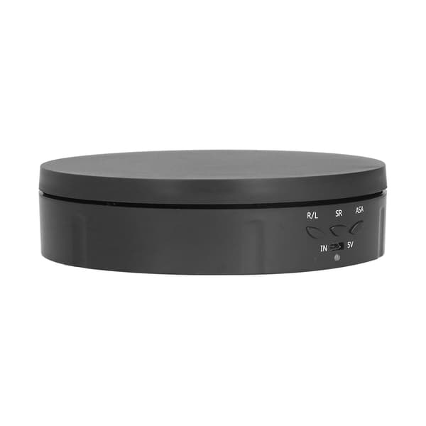 145mm 360° Roterande Automatisk Displayställ 3 Hastighetskontroll USB-driven Smyckeskarusell för Utställning Svart