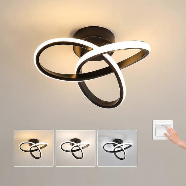 【03】LED loftlampe, LED-lampe, sort