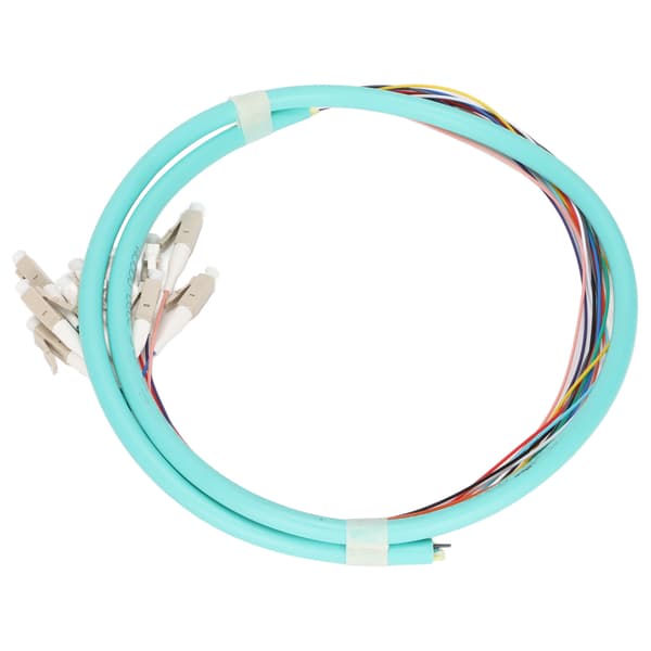 Fiberoptisk kabel 12 tråde keramisk ferrule lavt indføringstab single mode optisk fiber patch ledning til instrumentering