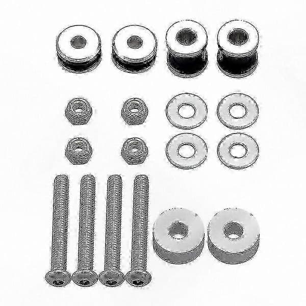 Motorcykel Sissy Bar Rack Docking Kit Kompatibel med Softail-modeller 1984-2017 Silver