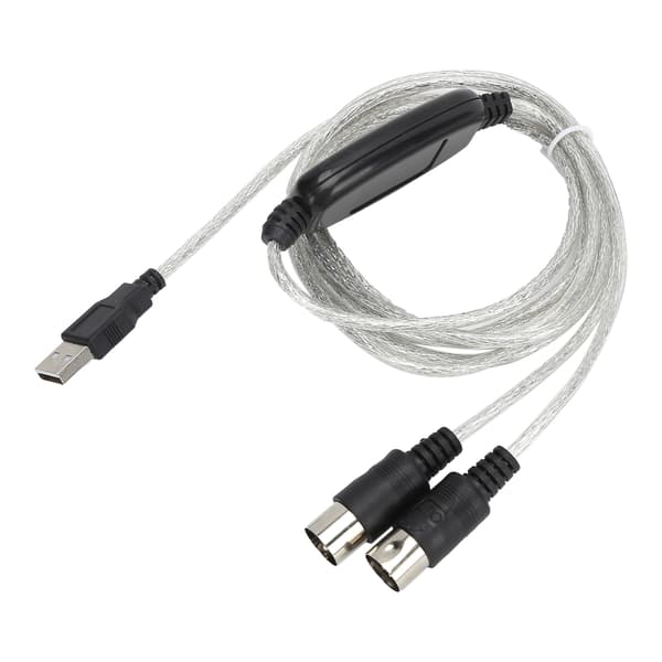 MIDI Kabel MIDI til USB Adapter Midi Konverter til XP / VISTA / OS X / Window7