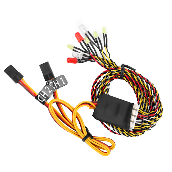 RC Crawler Køretøj 8LED Linkage Lys Gruppe Tilbehør til SCX10 D90 1/8 1/10 RC Bil