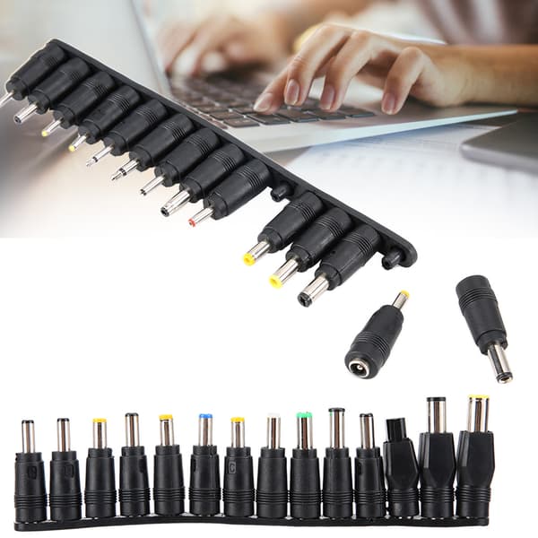 28PCS DC 5.5MM Universell Multifunktionell Notebook Laptop Strömförsörjning Laddare Adapterkontakt