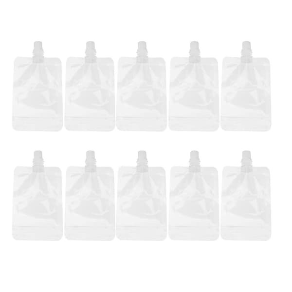 30 st 100 ml genomskinliga dryckesflaskor spritpåse återanvändbara dryckesflaskor 13*8.8CM