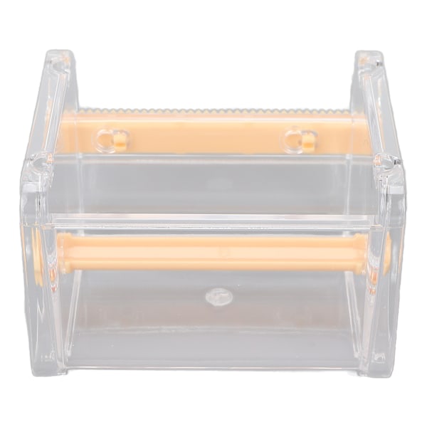 Transparent Multi Masking Tape Cutter Dispenser Synlig Rullteiphållare för Hemmakontor Skola Orange