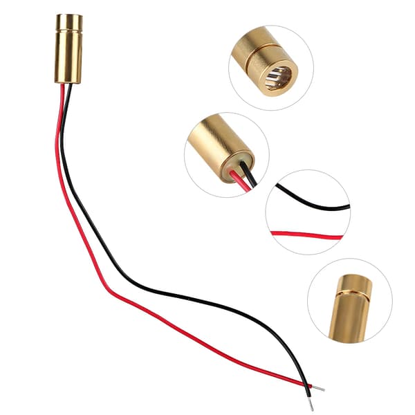 650nm 5mw Rød Linje Laser Generator Diode Modul Ledning 2.8-5V