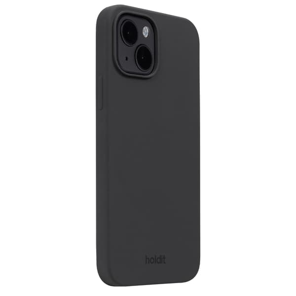 【03】holdit iPhone 14 / 13 Skal Silikon Svart Svart Silikon