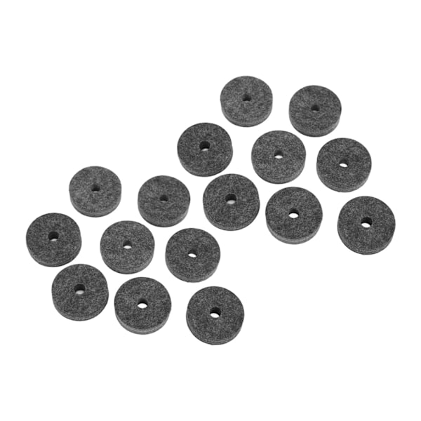 20 st/set Cymbal Ersättningstillbehör Plast Filt Cymbal Ärmar för De Flesta Trumset Grå
