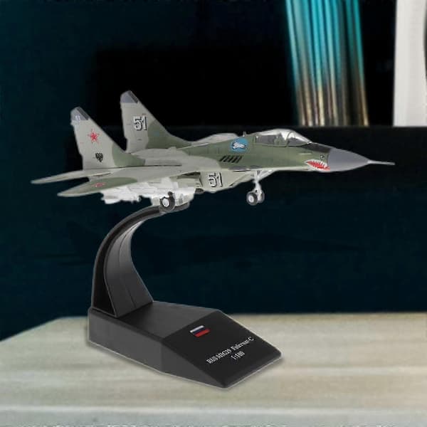 1/100 MIG-29 Russisk Jagerfly & F-14 Tomcat Fly Trykstøbt Flymodel