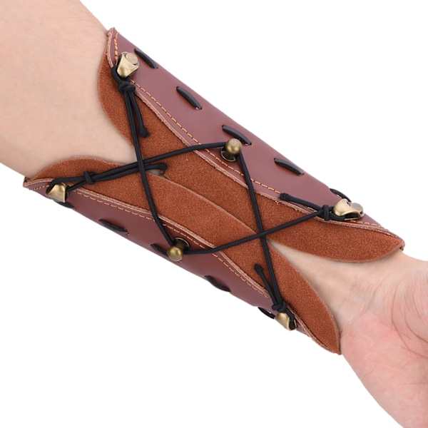 Skytte Bågskytte Pil Läder Armskydd Skydd Säker Rem Armband