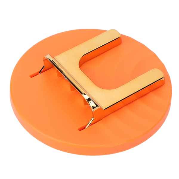 Hårtørrerholder Stand Vægmonteret Selvklæbende Foldbar Hårtørrer Rack Organizer til Badeværelse Orange