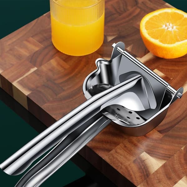 【03】Stainless Steel Manual Juicer, Ergonomic Comfortable Handle, High Efficiency, Pulp Separation, Labor-Saving Citrus Juicer for