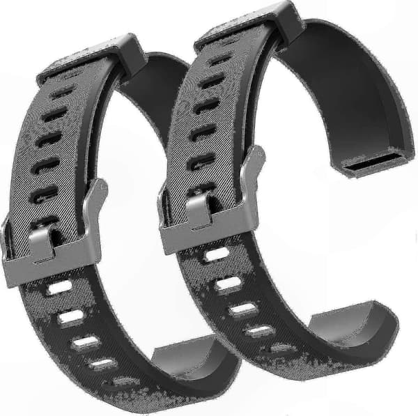 2-pack ersättningsarmband för fitnesstracker smartklocka kompatibel med ID115Plus HR och VeryFit Pro-modellerna red