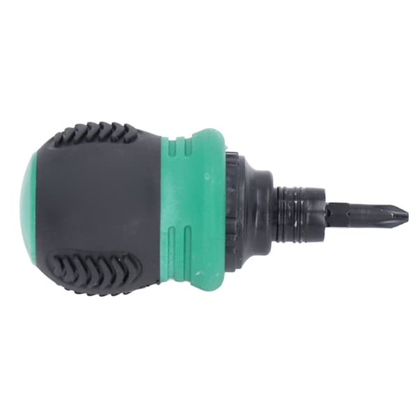 Skraldeskruetrækker Mini Magnetisk Krydshoved Slids 2 i 1 Krom Vanadium Stål Hardware Grøn