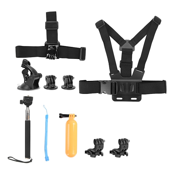 6 i 1 Universal Action Camera Tillbehörskit för Gopro Hero 7 5 6 Sportkameror