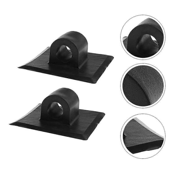 Moottorikiinnike veneeseen, 2 kpl, musta PVC