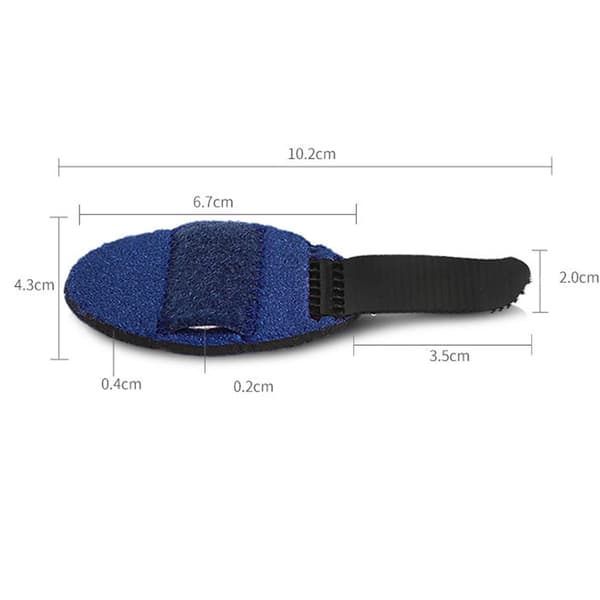 3D Andningsbart Tyg Fingerskena Fingerstabilisator Stöd Wrap Rätare