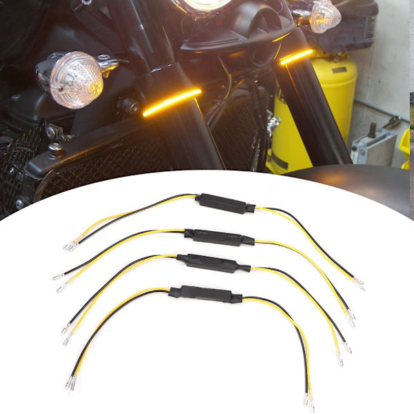 4PCS 12V-24V 20W Motorcykel LED Blinkers Indikator Lastmotstånd LED Decoder