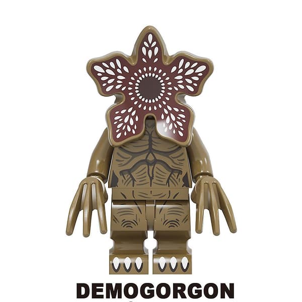 【03】8 st Stranger Things-serien Monterade Byggklossar Leksaksset Minifigurer Modell Barnpresent