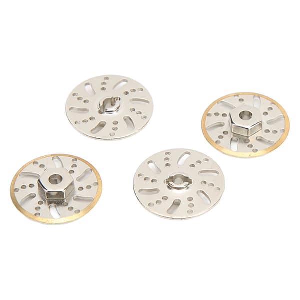 4st RC Motviktsbromsskiva Mässing Hjulvikter Hex Adapter för Axial SCX24 Gladiator C10 1/24 RC Bil