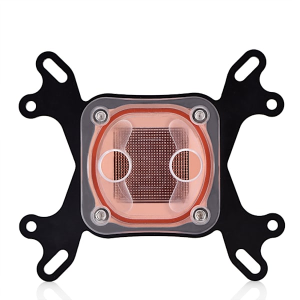 Dator PC CPU Vattenkylningsblock Vattenblock Flytande Kylare 50mm Kopparbas för Intel / AMD