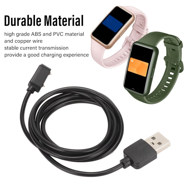 Bærbart USB-ladekabel til Huawei Band 6/7 og Honor ES Watch