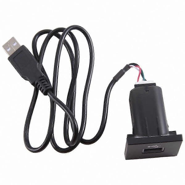 USB-lydindgangskabel til bilradio U-Disk Flash-adapterstikgrænseflade kompatibel med Ford Focus 2 Mk2 2009-2011 Black
