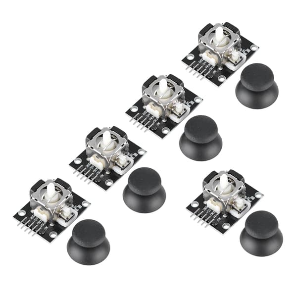 5 st dubbelaxlad joystickmodul för PS2-spelkontroll Gamepad-kontrollspakssensor för Arduino