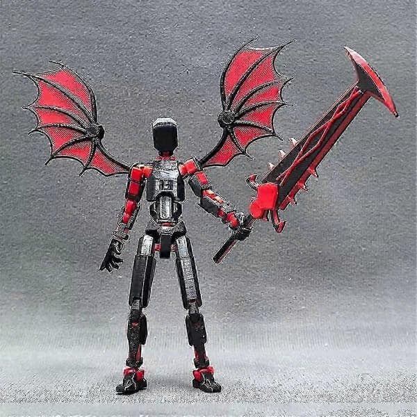 3D-printet robot-actionfigur, desktop-formskifter med bevægelighed i flere led, forbedret model til entusiaster