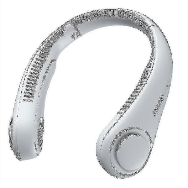 Bærbar halsventilator Elektrisk trådløs ventilator USB genopladelig mini ventilator Kølende bladløs lydløs halsbåndsventilator til Neck Fan Grey