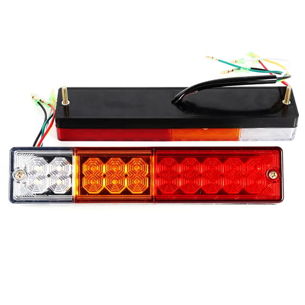 2 stk. LED Baglygter Baklys Blinklys Ute Lastbil Trailer Campingvogn Indikator 24V