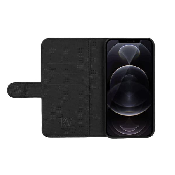 【03】iPhone 13 Pro Max Pungcover Magnet Rvelon - Sort Svart black