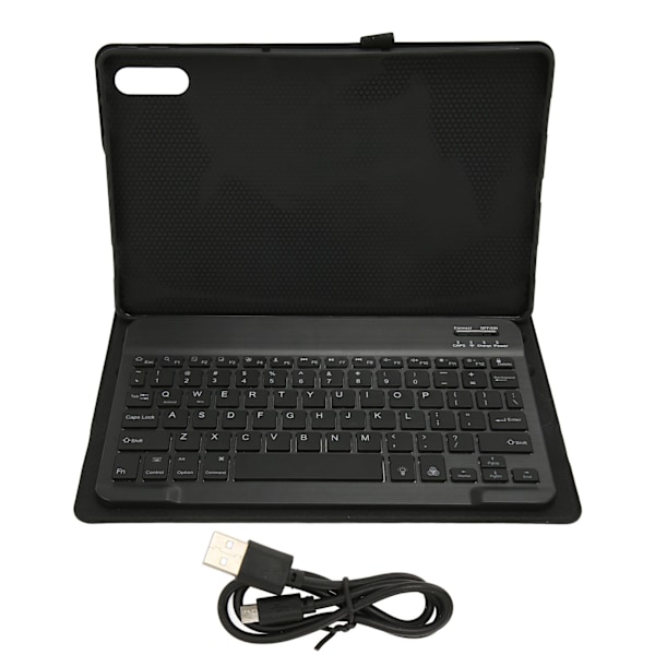Tangentbord för Tab P11 Pro, Magnetisk BT-anslutning, RGB-bakgrundsbelysning, Exakta utskärningar, Trådlöst tangentbord med PU-läderfodral