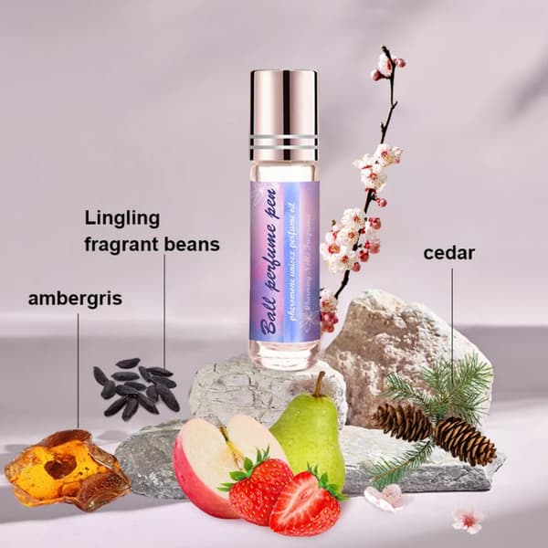 Kulspetsparfym Pheromone Unisex Parfymolja, Par Date Parfym Roller Ball 10ml Fruktig Doft Lätt Doft Alkoholfri
