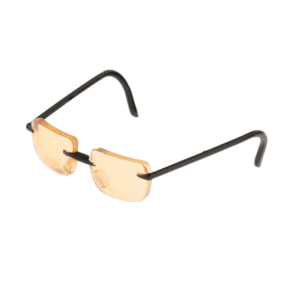 Briller i 1/6 skala af legering - Stilfuldt brille til 12-tommer actionfigurer A
