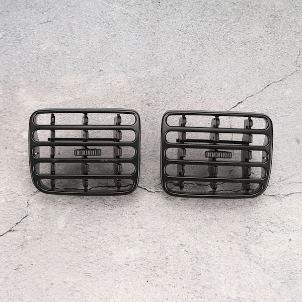 1 Par Luftkonditioneringsventilram Bilinstrumentbräda Grill Passar för CLIO MK2 1998‑2006