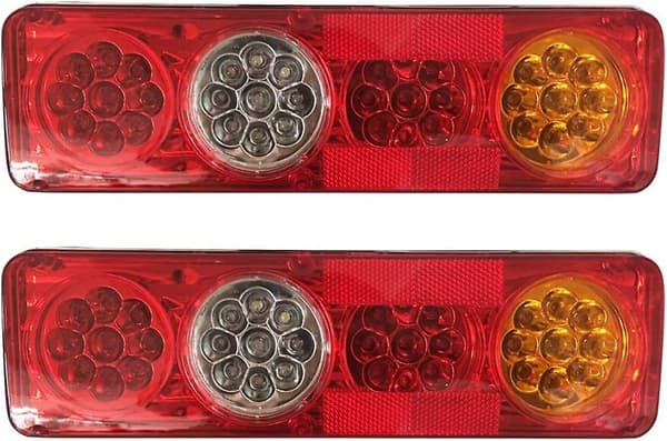 【03】Car Taillight 2pcs 12v 36 Led Taillight 6 Functions Trailer Caravan Cara_jarx