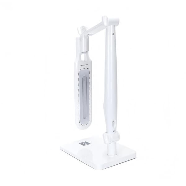 Justerbar LED-bordslampa, vit, 9W, CCT 3000-6500K, ledad, för studier och arbete